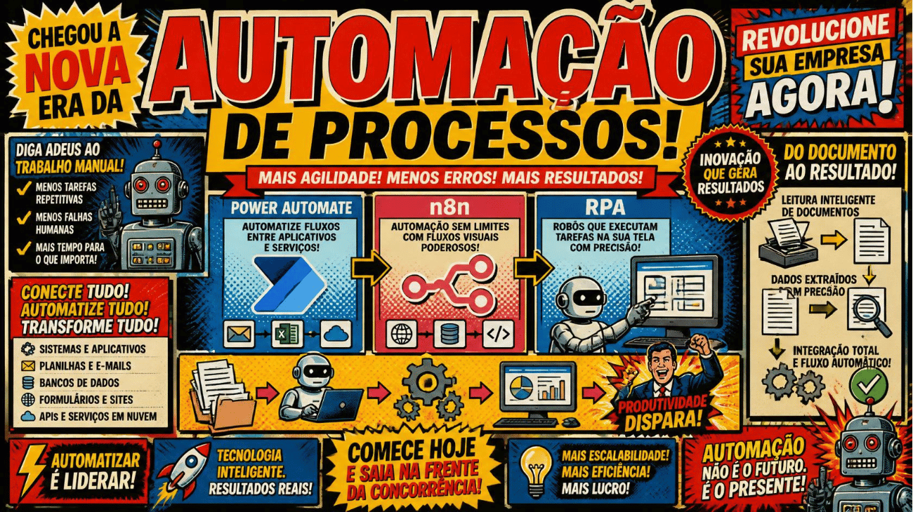Automação de Processos com Power Automate, n8n e RPA