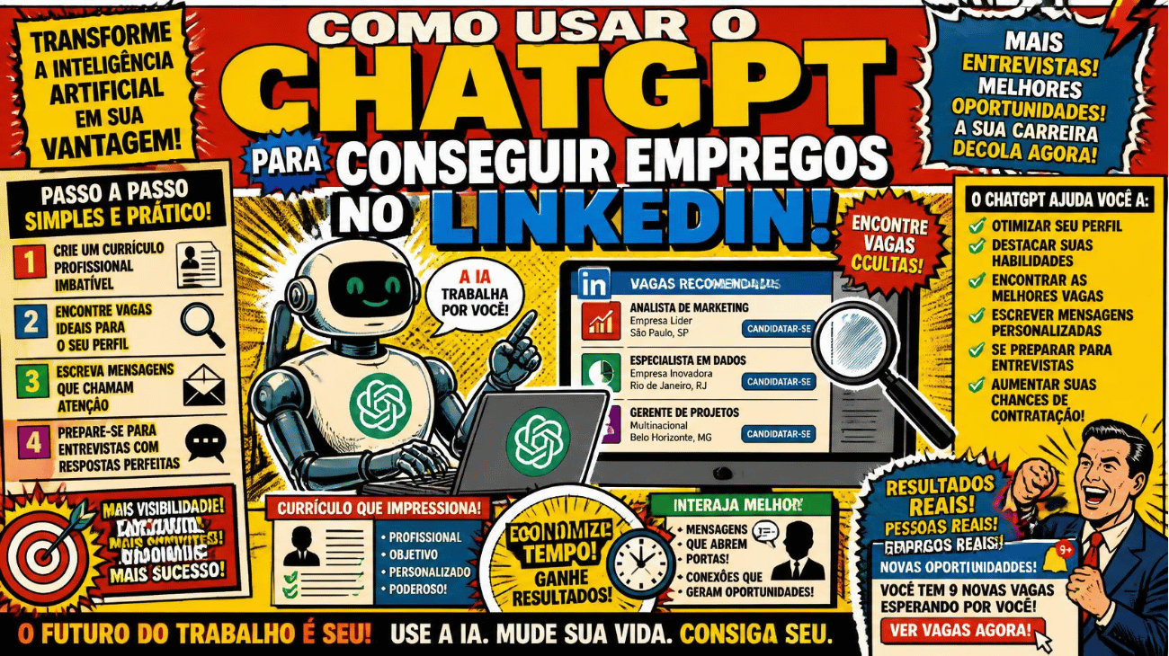 Como usar o ChatGPT para encontrar vagas no LinkedIn