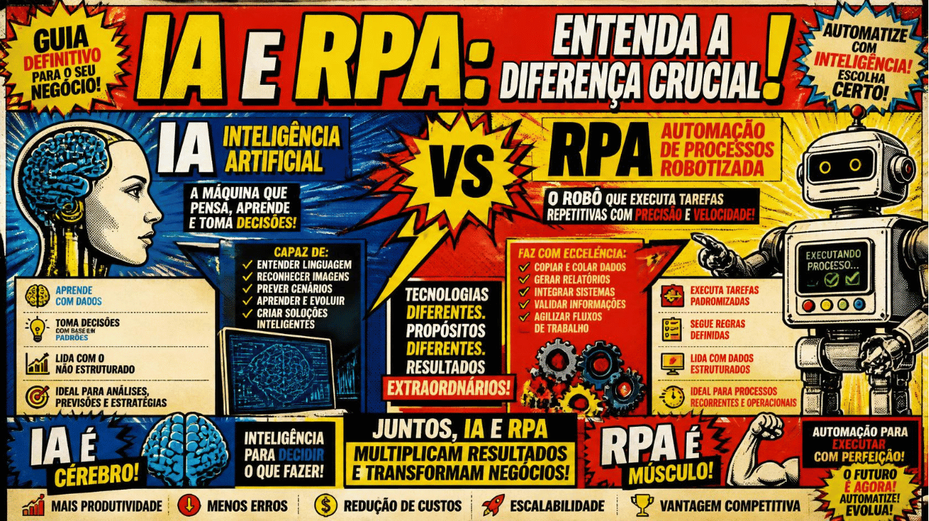 IA e RPA: Entenda a Diferença Crucial
