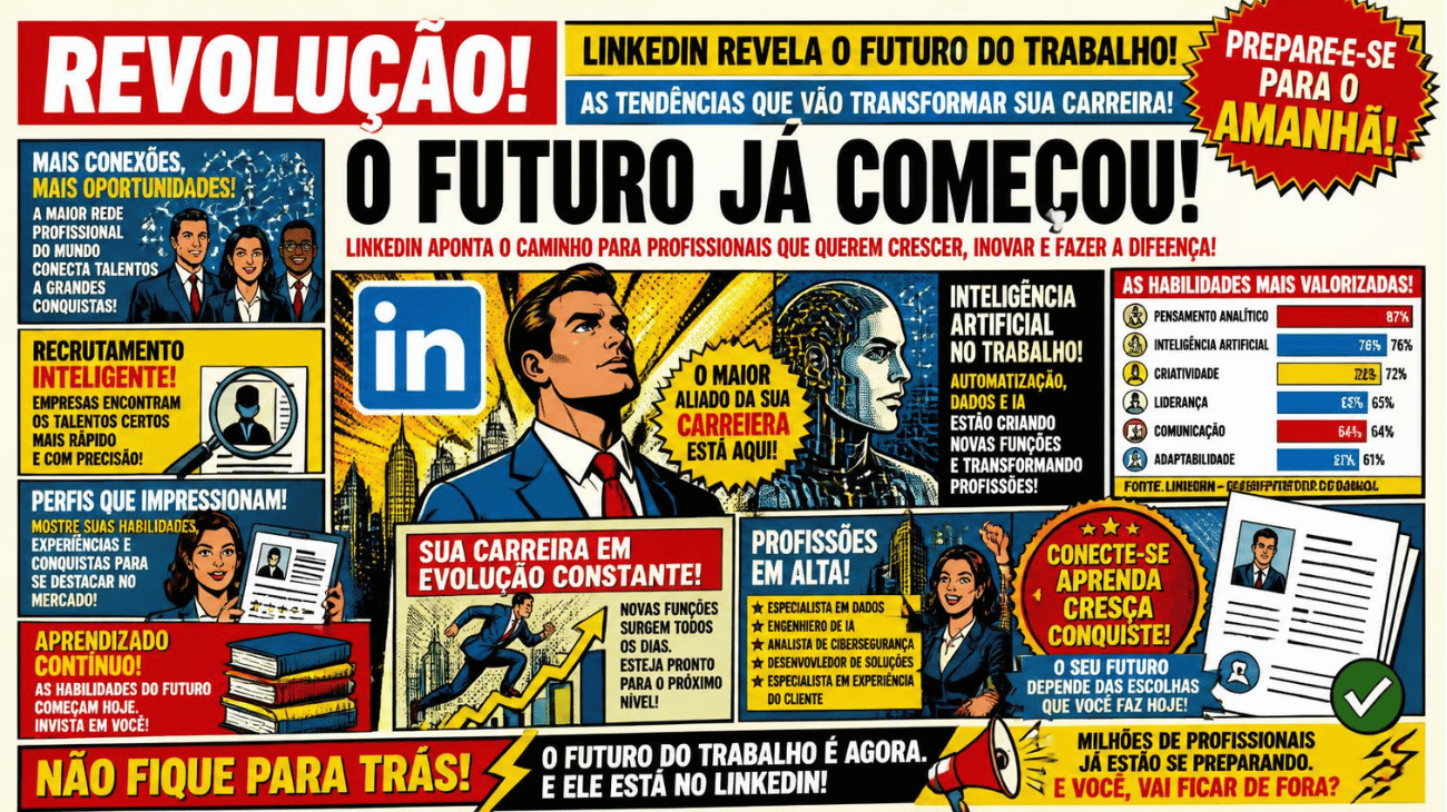O que o LinkedIn está dizendo sobre o futuro do trabalho