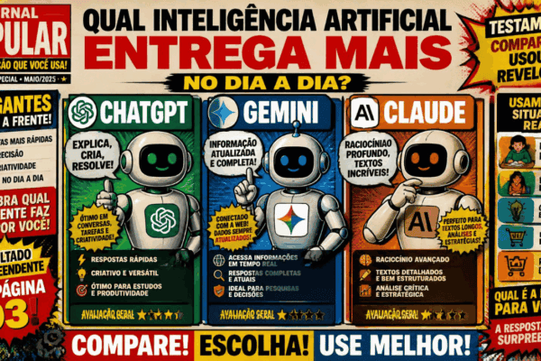 ChatGPT vs Gemini vs Claude: quem entrega mais no dia a dia?